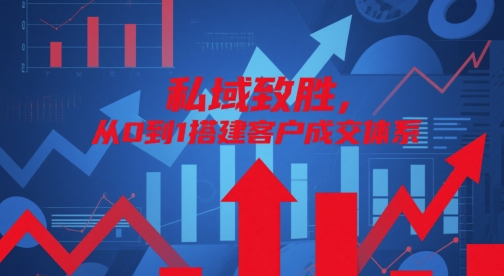 【课程】私域致胜，从0到1搭建客户成交体系-凤凰社丨最新网赚项目实操思路分享不定时更新各类网赚项目实操教程